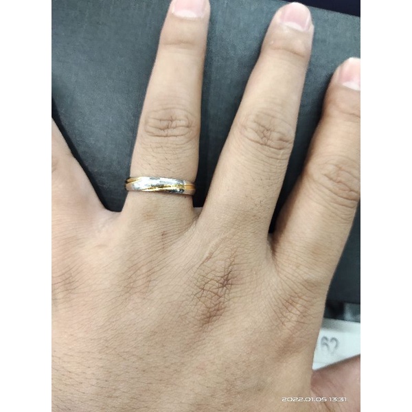 CINCIN TITANIUM KOMBINASI POLOS grosir isi 36pcs