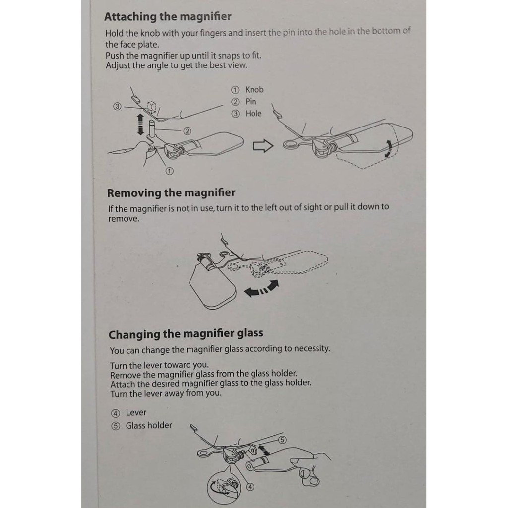 JANOME ACCESORIES optic magnifier - kaca pembesar