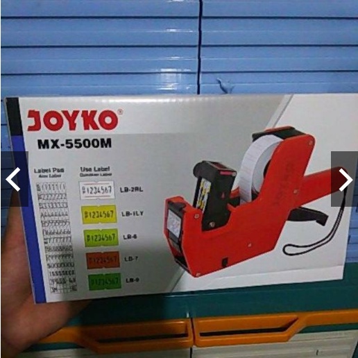 

MESIN LEBEL HARGA JOYKO MX5500M / Alat Label Harga MX 5500 M