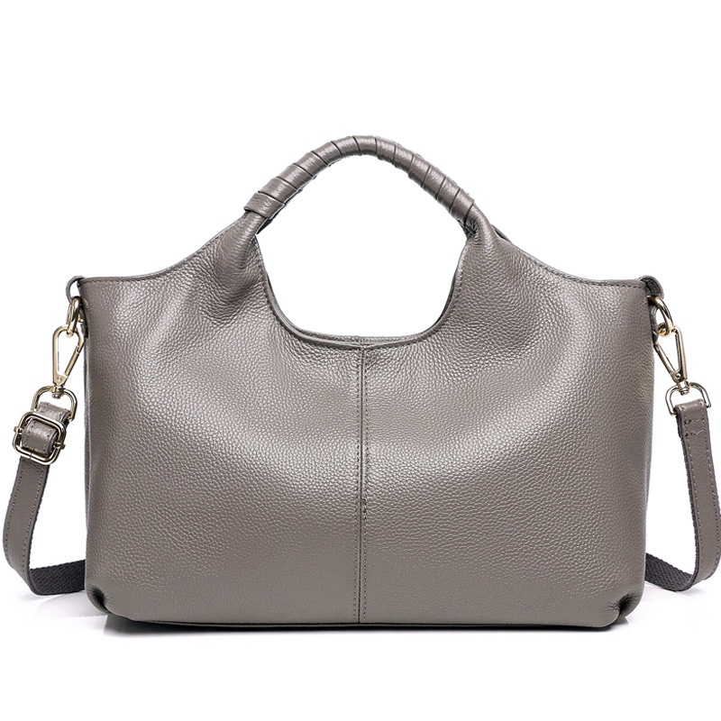 2020    Populer Kualitas Tinggi Lapisan Pertama Kulit Sapi Tas Wanita Fashion Sederhana Asli Kulit B