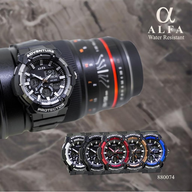 Jam Tangan ALFA 100% Tahan Air #880074