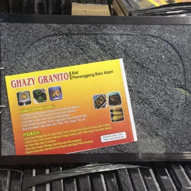 Produk Terbaik] Bakar Batu Granito Buat Bakar Sate/Ikan/Sosis (Anti Kolestrol)
