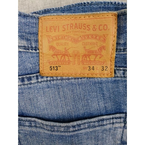 Jeans Levis 513 size 34 (36) pngang melar mantul pnjang ori