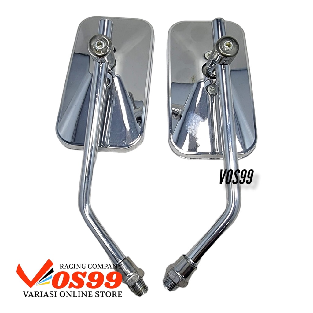 SPION RETRO KLASIK MODEL KOTAK BISA UNTUK MOTOR HONDA &amp; YAMAHA FINO BEAT MIO SCOOPY DLL