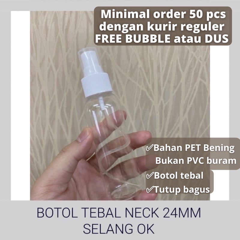 spray 100ml plastik botol spray 100ml plastik sprai semprot 100 ml