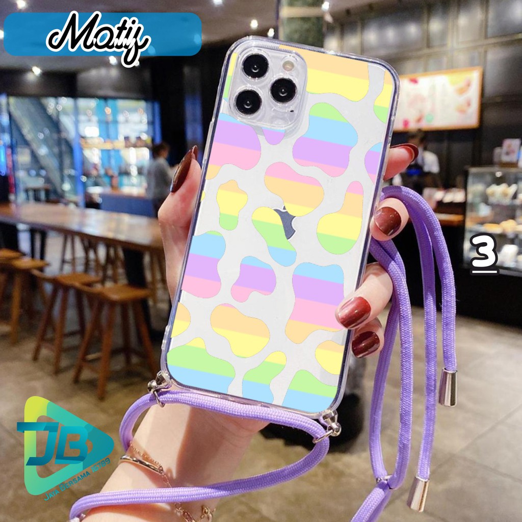 Softcase Slingcase Lanyard Bening MOTIF Samsung A31 A32 A50 A50s A30s A51 M40s A02s JB4004