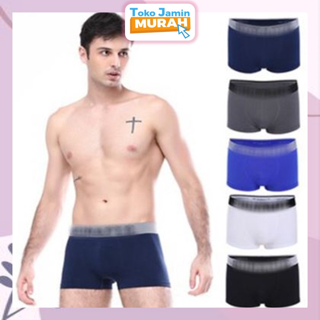 TJM BX084 Boxer Celana Kolor Pria Underwear Men Pakaian Celana Dalam Premium Grosir