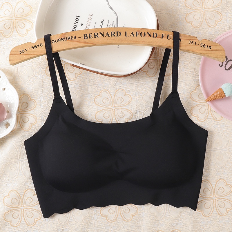 MURHOL Bra Wanita Tali Seamless Pakaian Dalam Cewek Korea Murah Anti Nyeplak Murah Lucu Lembut Halus Adem  - BH5
