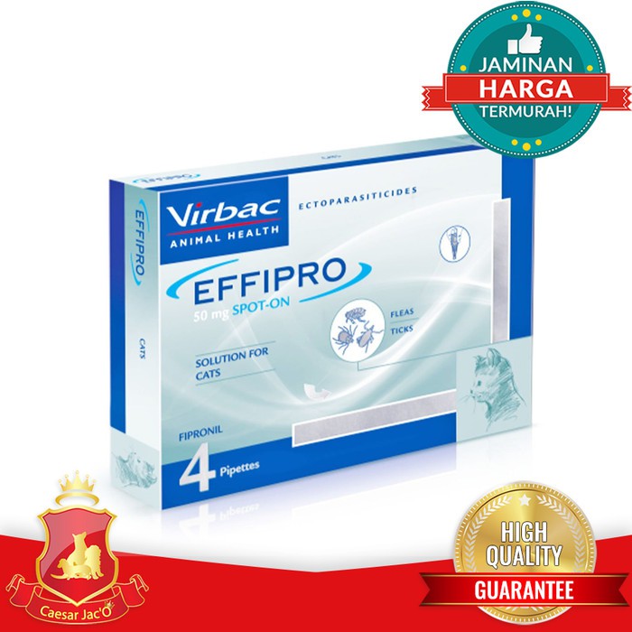 obat kutu kucing   effipro cat 50 mg obat tetes kutu virbac ampuh