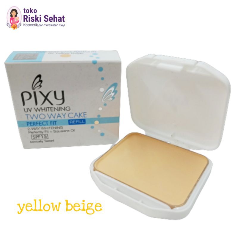 PIXY BEDAK UV WHITENING TWO WAY CAKE REFILL ISI ULANG - YELLOW BEIGE 02