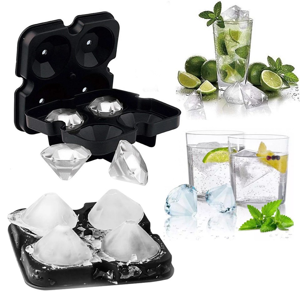 Cetakan Es Batu Ice Cube Tray Mold Model Diamond Cetakan Kreatif Dapur