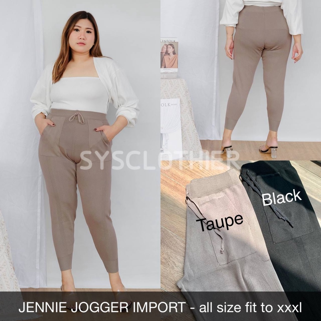 CELANA PANJANG WANITA JENNIE JOGGER KNIT IMPORT-SYSCLOTHIER