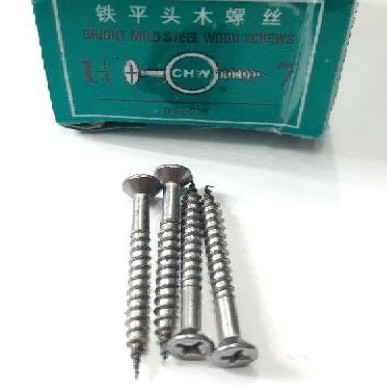 Sekrup Kayu CHW Plus 1-1/4&quot; x 7 inci / Wood Screw (A167)