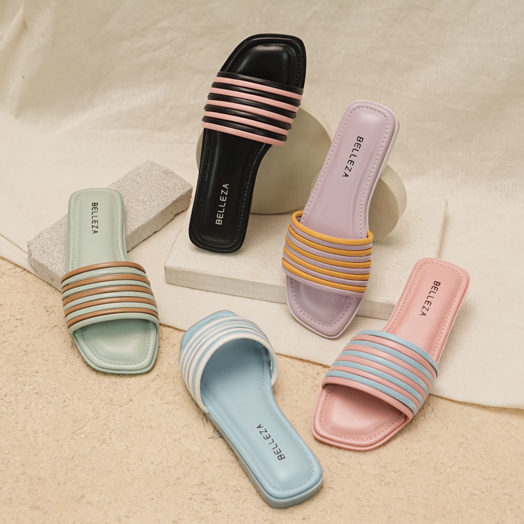 Belleza FAYE Sandal Flat Teplek Classic Nyaman Empuk SALE