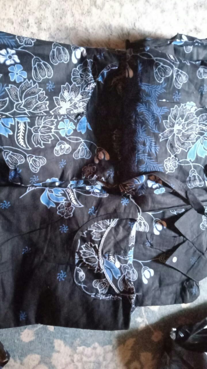 Flash Sale - Maura Couple - Sania Ruffle Batik Couple Ori Ndoro Jowi Garansi Termurah - Atiya Batik