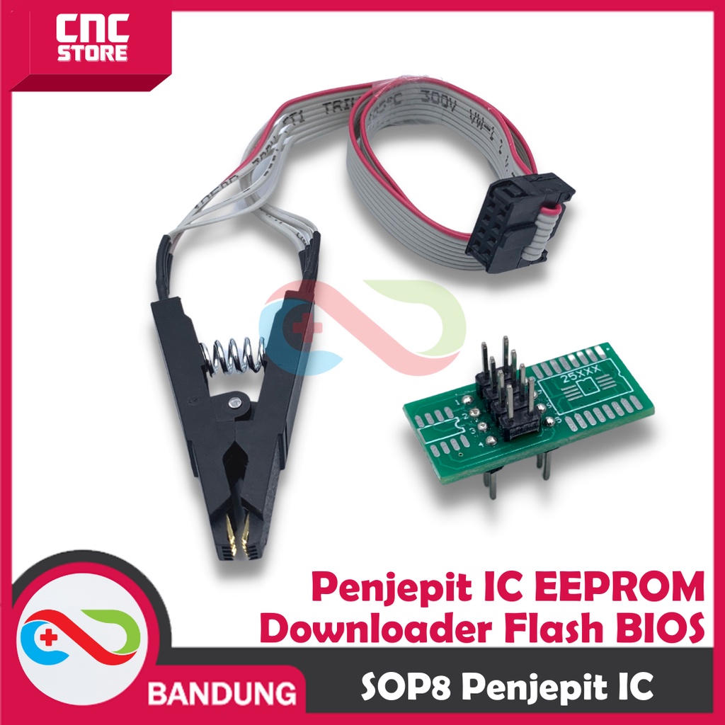 SOP8 PENJEPIT IC EEPROM  DOWNLOADER FLASH BIOS USB SPEED PROGRAMMER CH341A 24 25