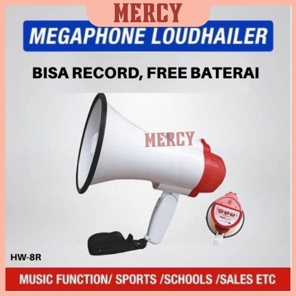 TOA PENGERAS SUARA MEGAPHONE HW-8R UNTUK JUALAN KELILING, OUT BOND, KAMPANYE, PROMOSI DLL