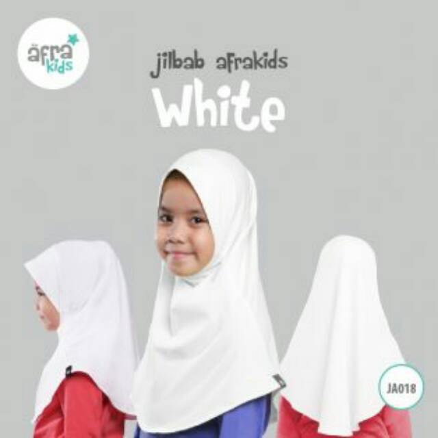 Jual SERAGAM - JILBAB ANAK JA018 - PUTIH | Shopee Indonesia