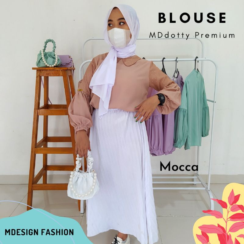 Blouse atasan polos premium MDdotty