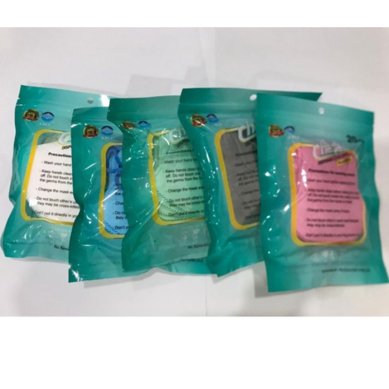 masker duckbill 20pcs /embos chasa