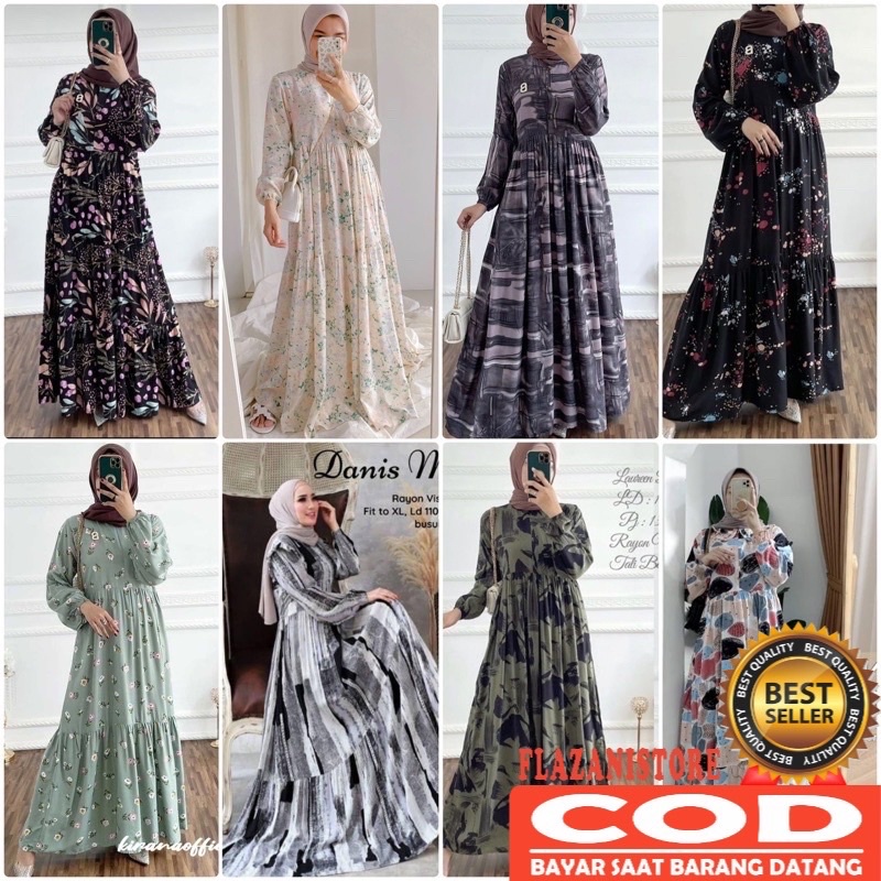 BAJU GAMIS BAHAN RAYON MOTIF GAMIS JUMBO RAYON PREMIUM