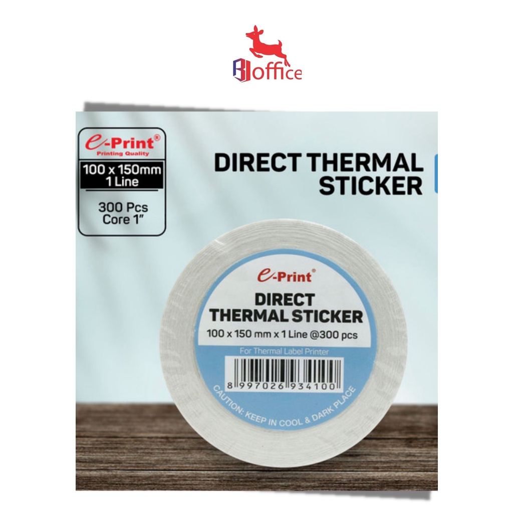 

Direct Thermal Sticker Label Barcode 100 x 150 mm Eprint