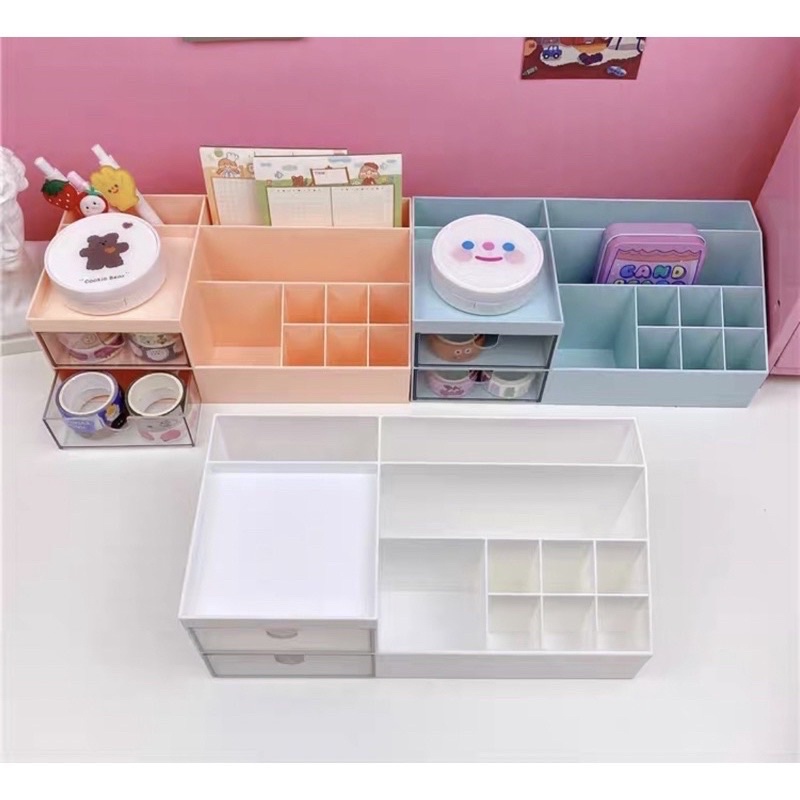 cute desk organizer stationery tempat penyimpanan alat tulis imut kawaii