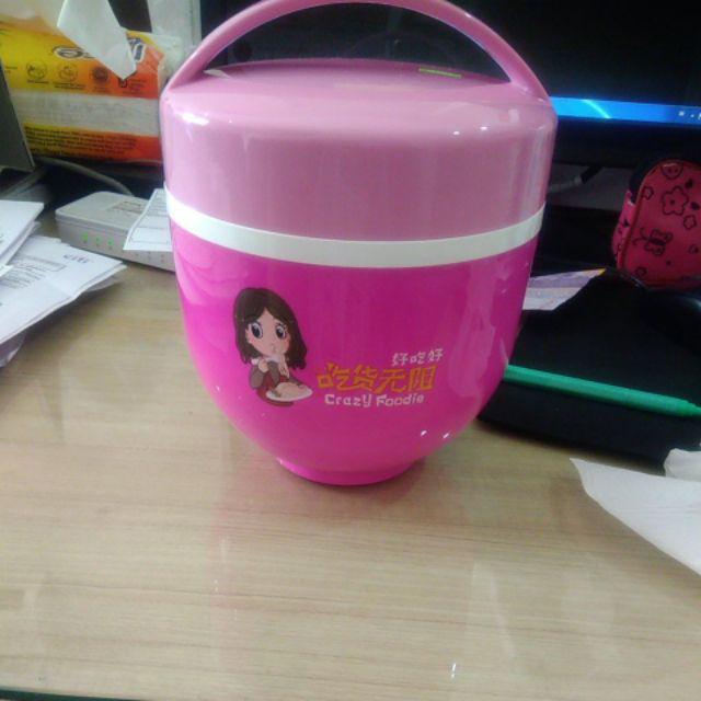 Tempat Makan Yooyee 602 Pink Tosca / Lunchbox Yooyee 602.
