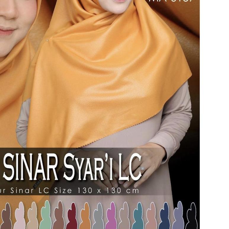✷ AZARA - (130 x 130)HIJAB SEGI EMPAT JUMBO NUR SINAR SYARI LC BY AZARA ❉