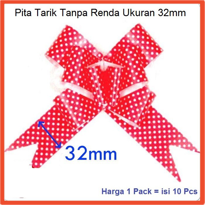 

Pita Serut Aneka Motif 32mm 1 Bungkus isi 10 Pcs untuk Dekorasi Kado