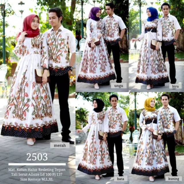 GROSIR BATIK GAMIS COUPLE BAMBU