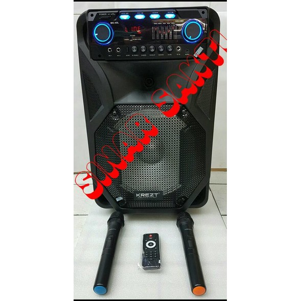 Murah Speaker Portable Wireless Krezt WAS 112 LV ( 12 inch ) Bluetooth