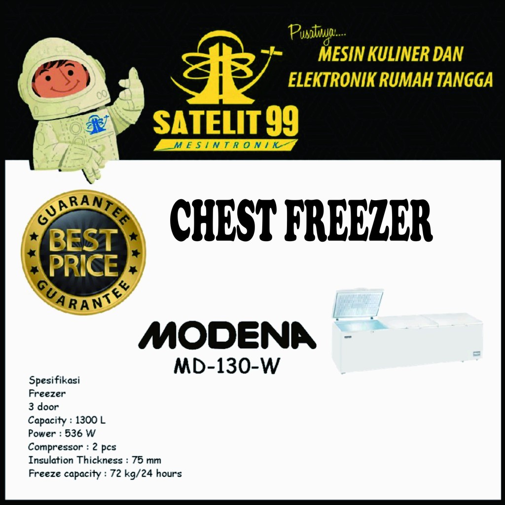 Sliding Glass Freezer MODENA MC-0310