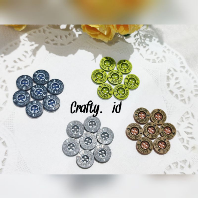 ( 12 pcs) Kancing Executive | Kancing Kemeja Hem