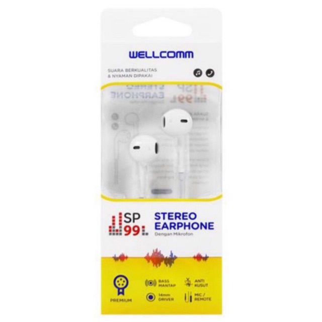 [ NEW  ] Earphone Wellcomm sp99 earphone megabass original wellcomm