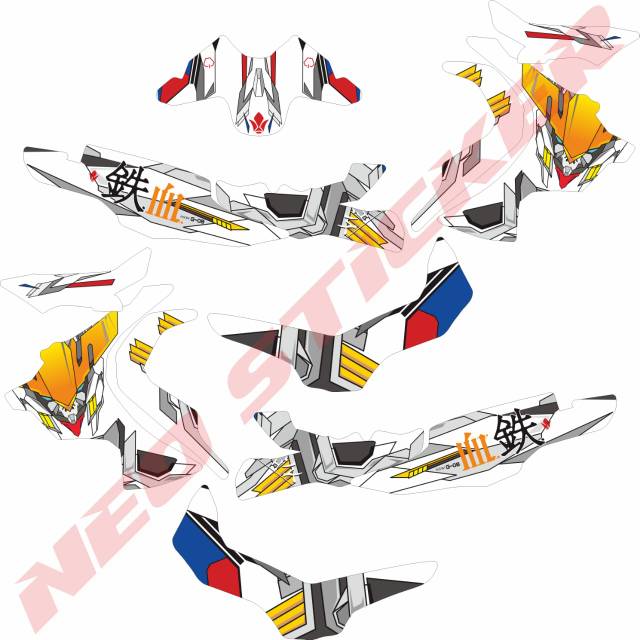 Sticker ADV 150 Fullbody Gundam Barbatos