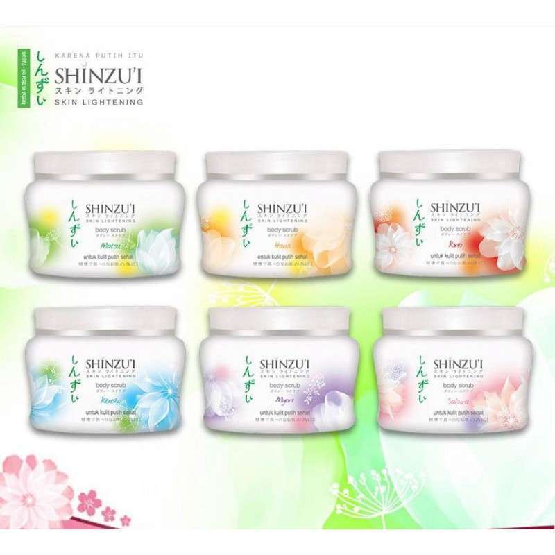 shinzui Skin Lightening Body Scrub BPOM  200 grm/120grm