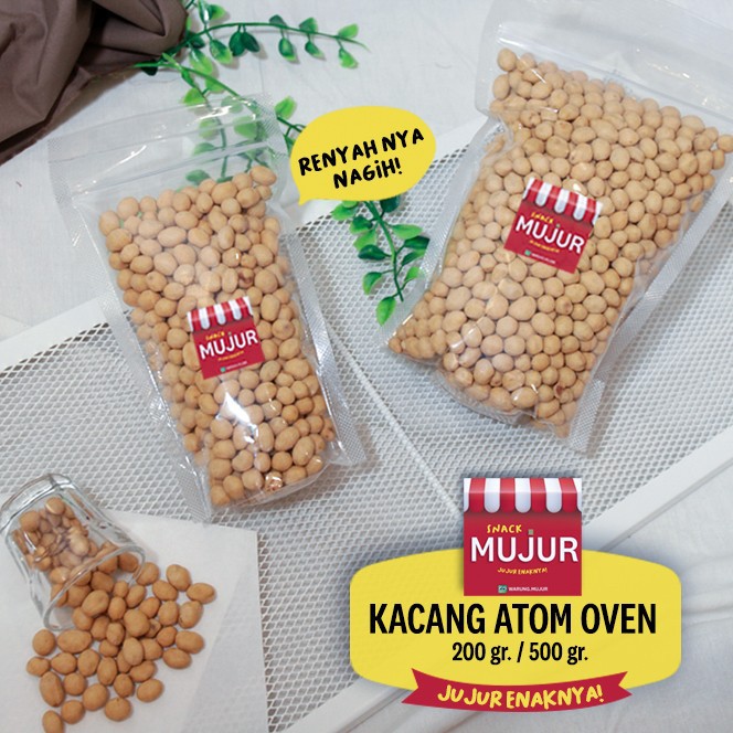 

Kacang Atom Oven - Kacang Oven -500gr- Enak Renyah, Gurih Nagih