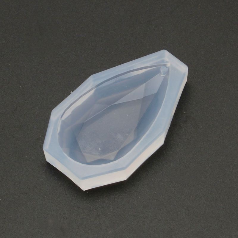 SIY  Faceted Teardrop Pendant Silicone Resin Mold Jewelry Making DIY Craft Tools