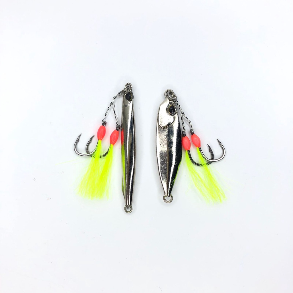 Micro Jig Chrome Series + Assist Double Hook GID ukuran #10