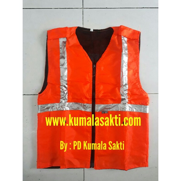 Rompi Proyek Parasit Oren - Hijau - Biru Polos | Rompi Parkir | Rompi Safety | Rompi Touring | Rompi Vest | Rompi Lapangan Oren Hijau Biru | Sepatu Safety | Helm Proyek