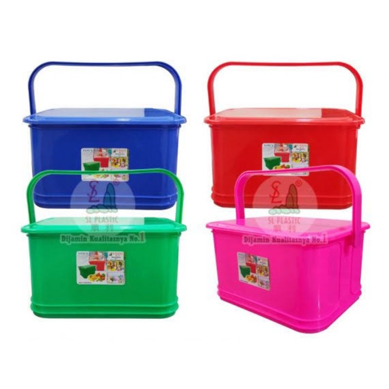 FANCY BOX SL + TUTUP/TEMPAT PENYIMPANAN/BOX CONTAINER UKURAN 5 LITER/TEMPAT KONDANGAN