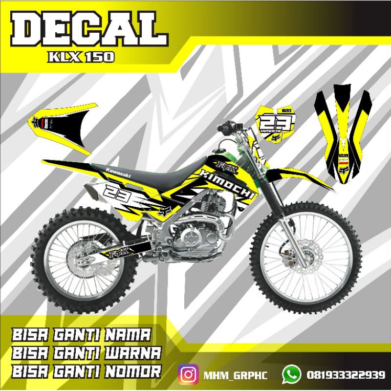 Decal KLX gordon 150 custom