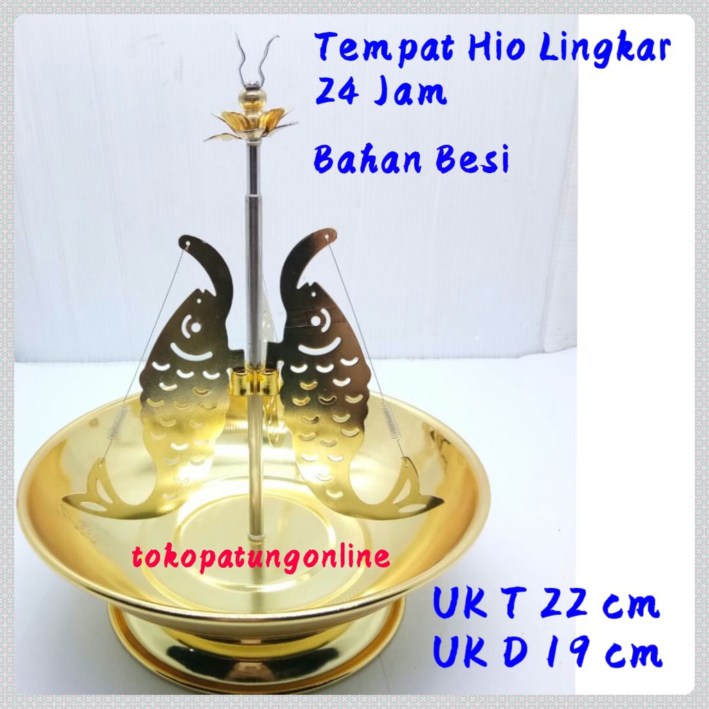 Tempat Bakar Dupa Lingkar Motif Ikan Emas T022