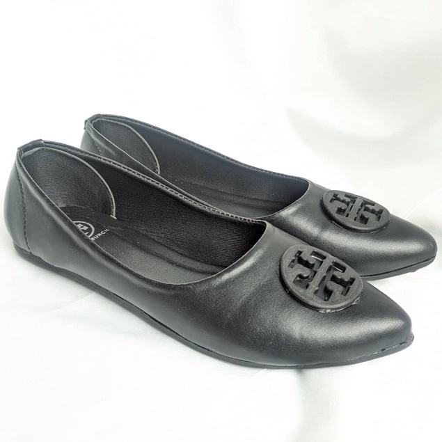 TORY BURCH - Flat Shoes Wanita Terbaru Include Box Tory Anti Slip Model Korea Sepatu Balet Kerja Casual - 9433