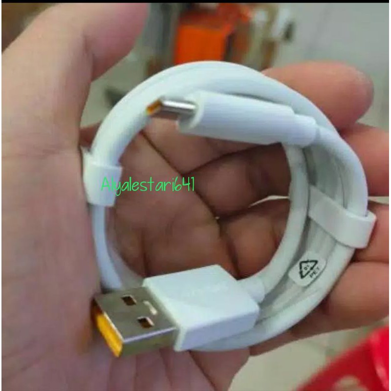 KABEL DATA ORIGINAL REALME 6  SUPER VOOC TYPE C USB CABLE DATA