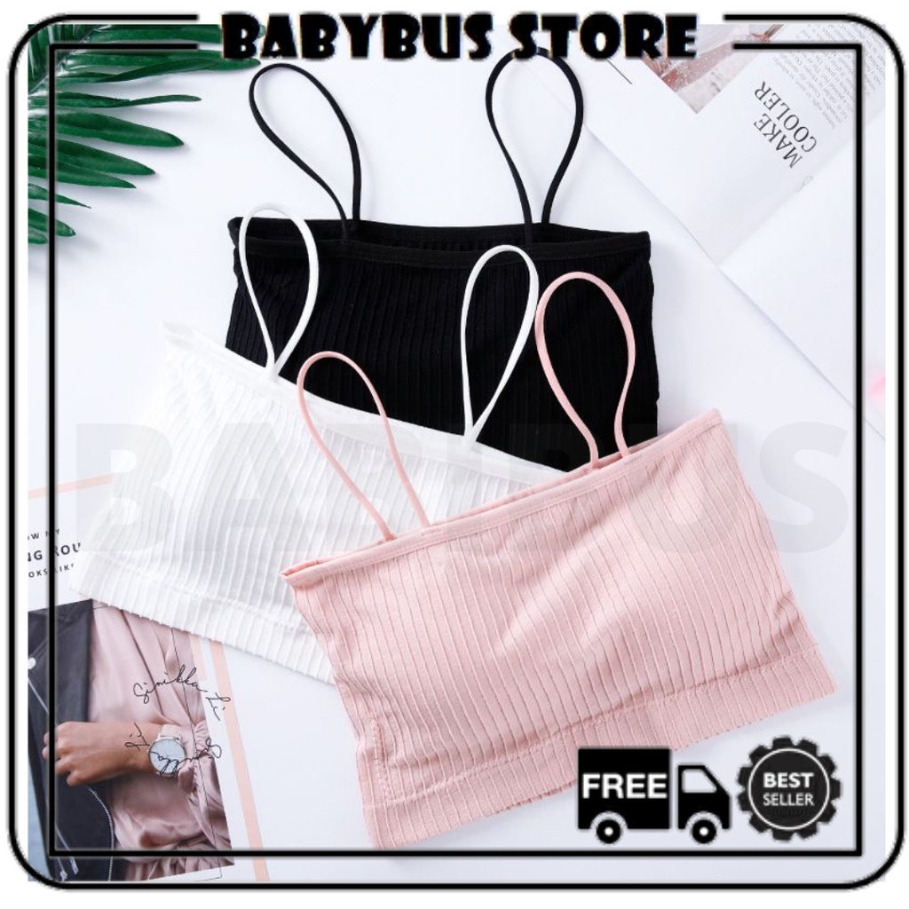 BBS Bra-849 Bra Sport Wanita Tanpa Kawat Bahan Halus Bra Sport Elastic Bandeau Tank Tops Pakaian Olahraga Wanita  Model Seamless Import Murah