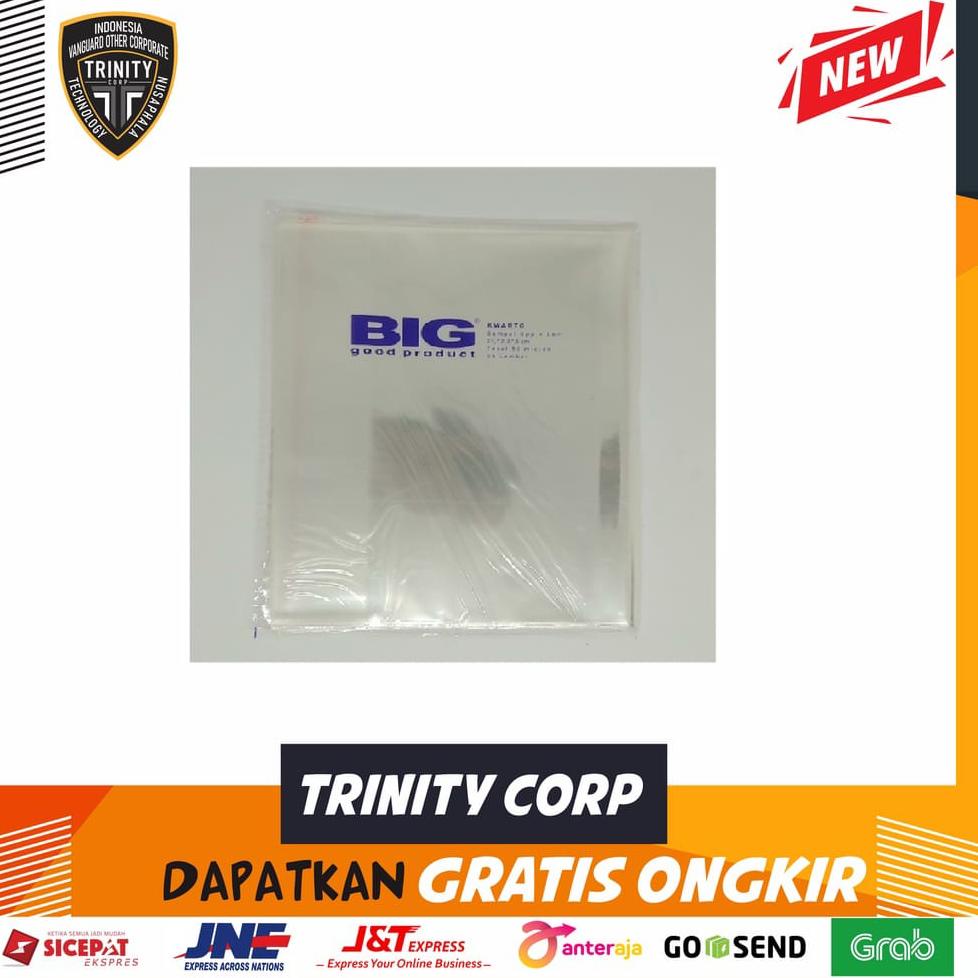 

(T9W8) SAMPUL BUKU PLASTIK BIG BOXY 25 LEMBAR //Stok@banyak