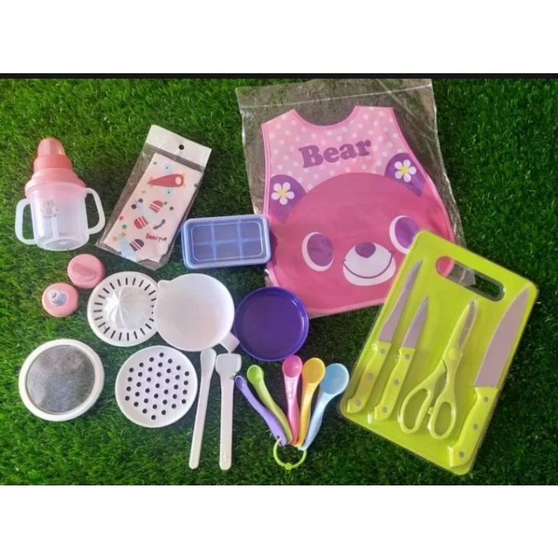 Paket MPASI Lengkap/Peralatan MPASI Bayi/Perlengkapan Makan Bayi
