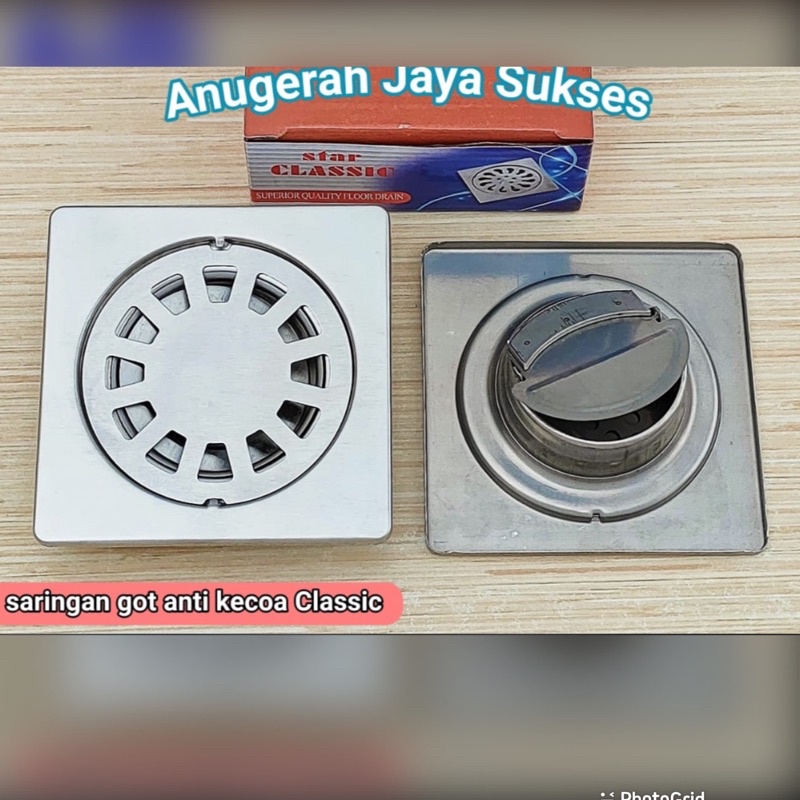 FLOOR DRAIN ANTI KECOAK ANTI SERANGGA SARINGAN GOT KAMAR MANDI ANTI KECOAK FLOOR DRAIN STAINLESS UKU